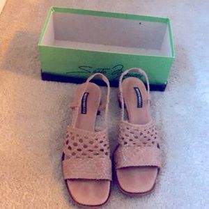 Sesto Meucci leather sandals color natural